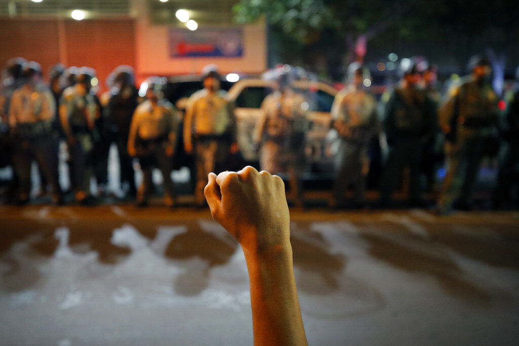 APTOPIX America Protests Las Vegas